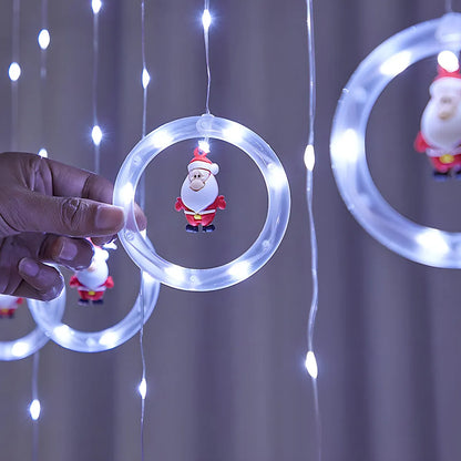 LUCES NAVIDEÑAS CORTINA BOLA ARO 3 MTRS