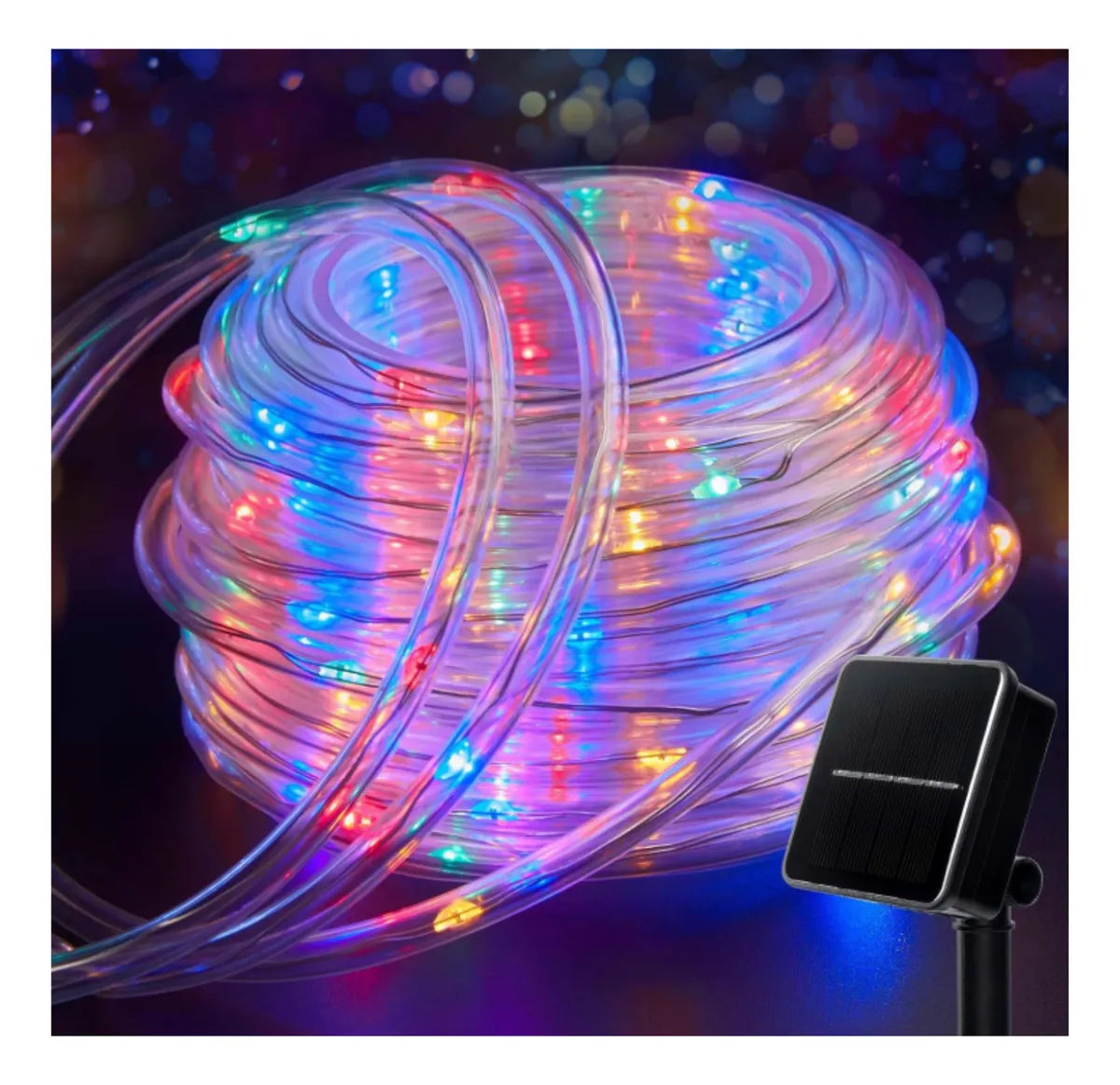 Luces Pro Panel Solar Navidad Manguera