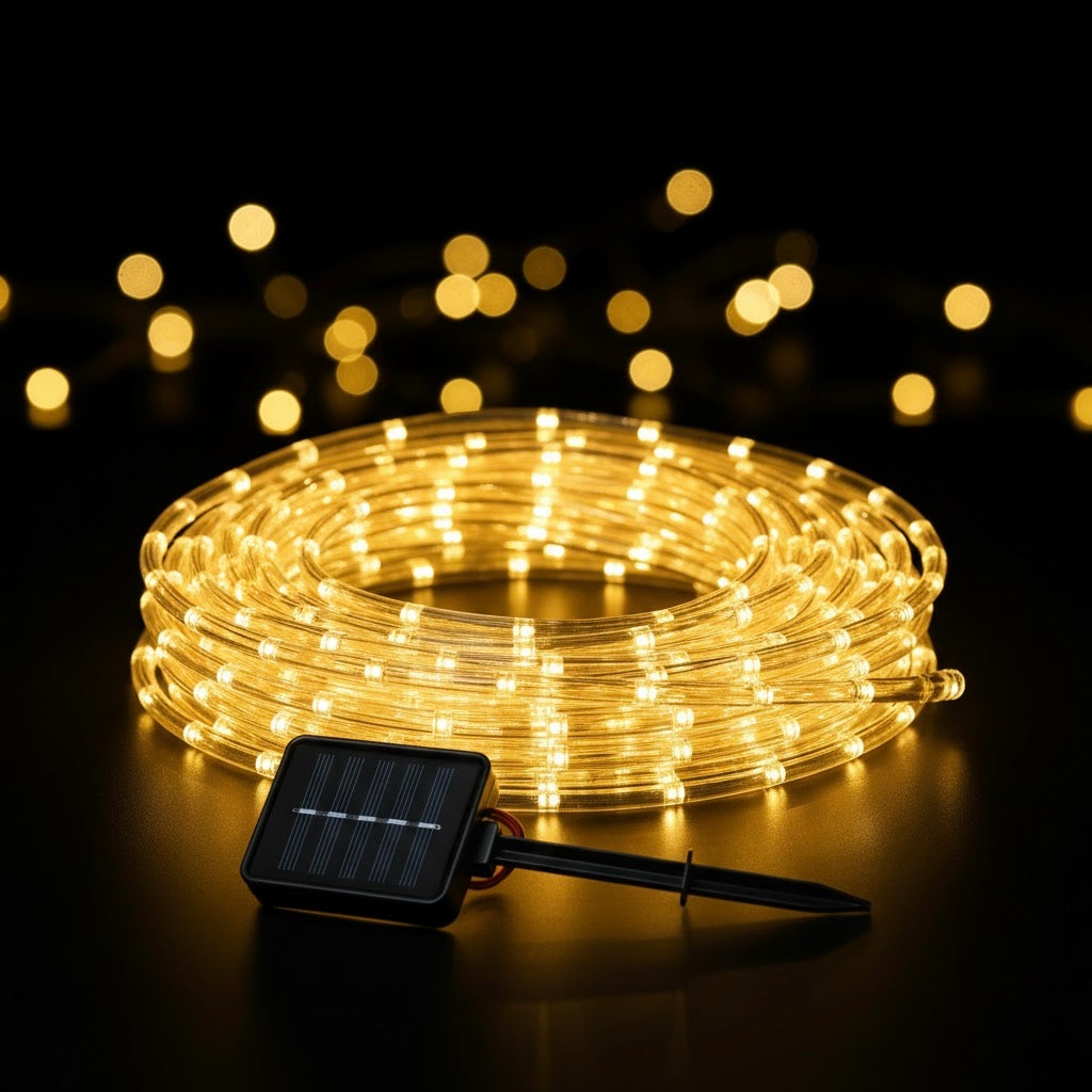 Luces Pro Panel Solar Navidad Manguera