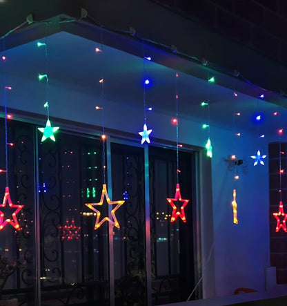 CASCADA ESTRELLA 3 METROS LUCES NAVIDAD