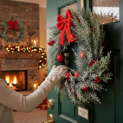 CORONA NAVIDEÑA CON BOLAS